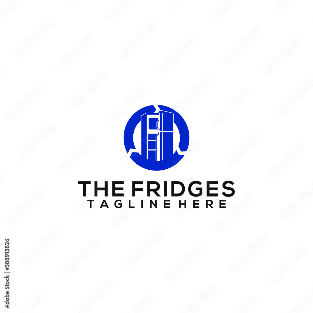 The fridges logo template vector