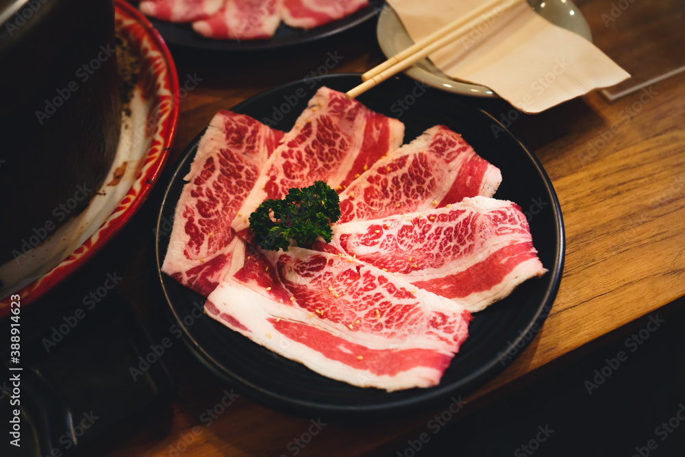 japanese grilled beef Grilled Sliced Beef In the brazier