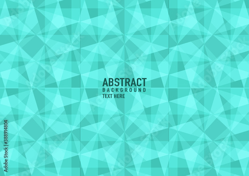 Polygon hexagon abstract on a green background. Light orange vector shining triangular pattern. An elegant bright illustration. The triangular pattern for your business design.