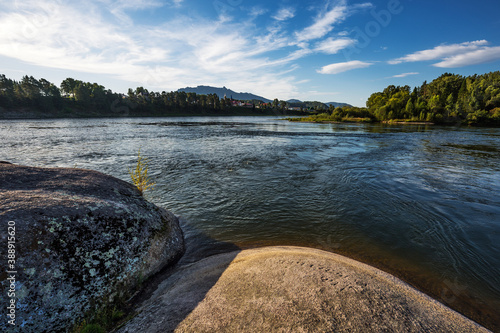 Monument of nature-Stone of love. The Village Of Turochak, Altai Republic photo