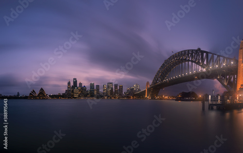 Photography of Sydney city night scene in Australia