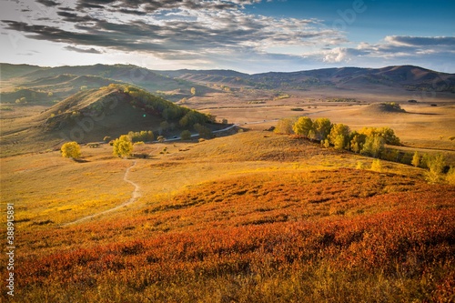Photography pictures of autumn grassland scenery