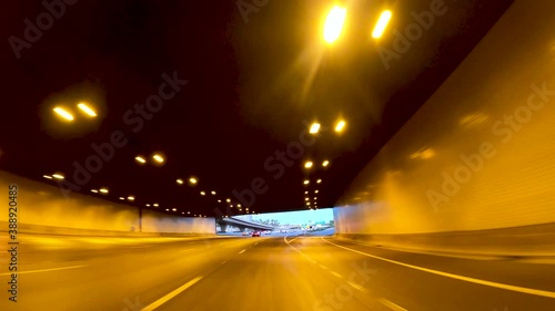 Getting out the tunnel by the I-10 in Phoenix, Arizona.