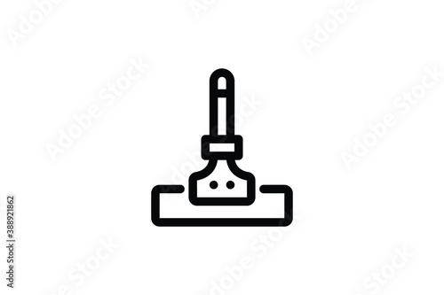 Cleaning Outline Icon - Wiper