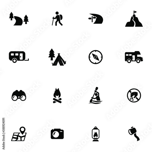 Camping Icons © Thuy Nguyen
