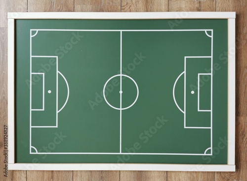 Top view of Brazilian Button Soccer Field Toy