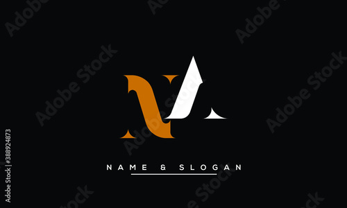 NA, AN, N, A  Abstract Letters Logo Monogram