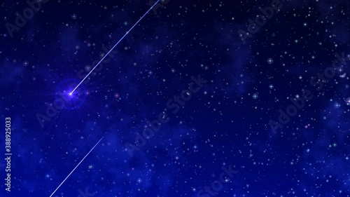星空と流れ星　Ver2.0