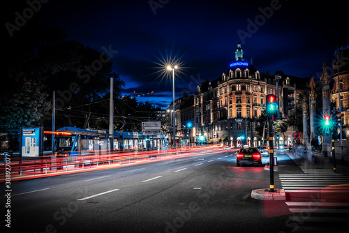night traffic in the city © Alexander