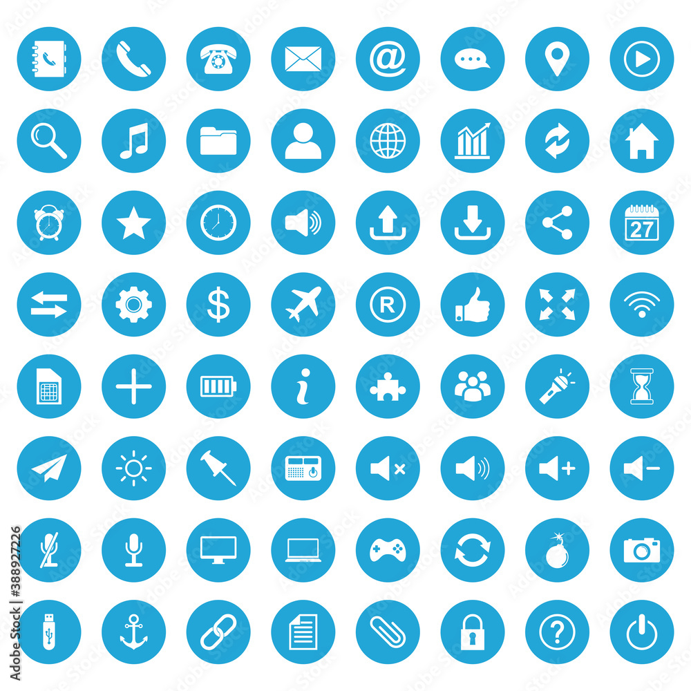 website icon set vector symbol