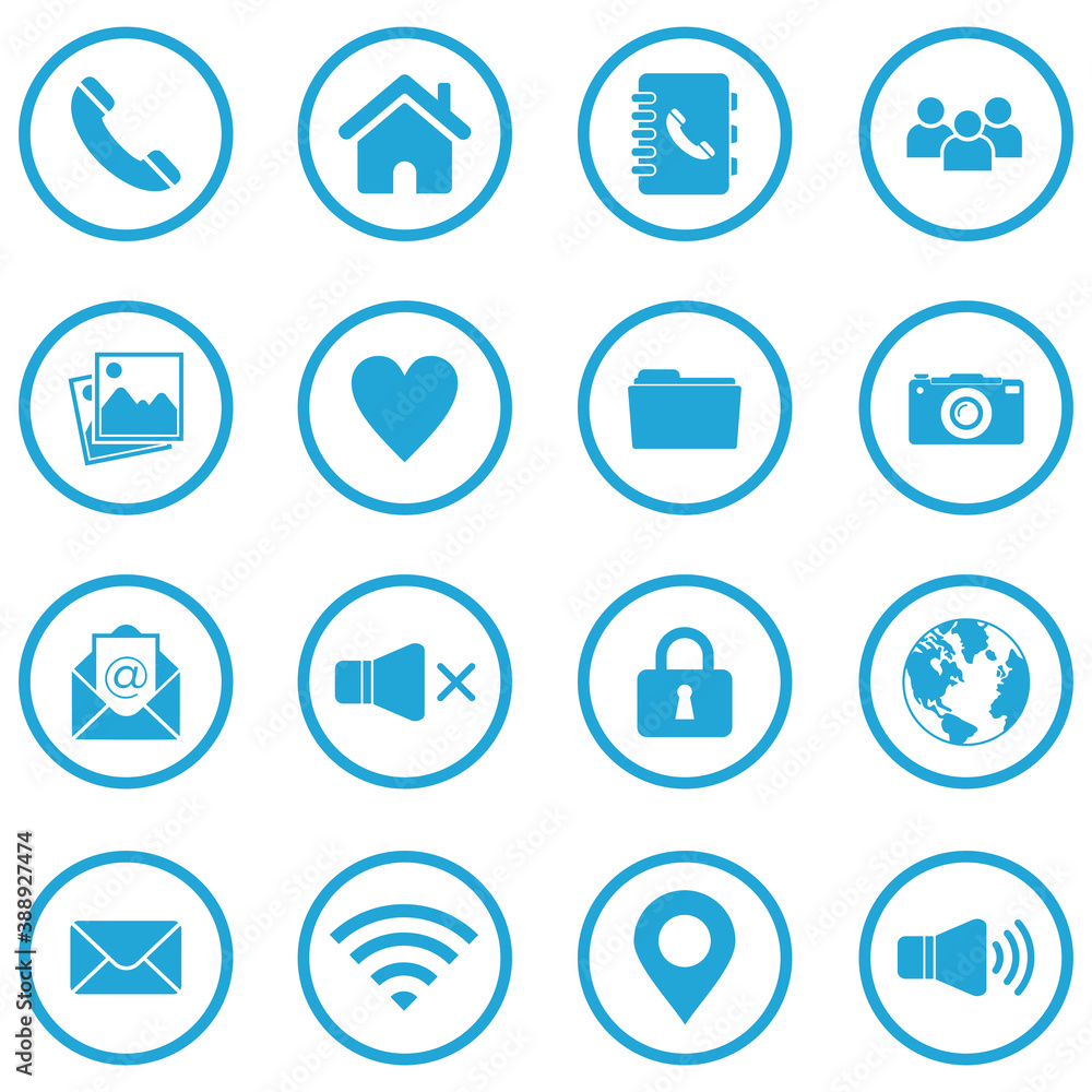 website icon set vector symbol website icon set vector symbol
