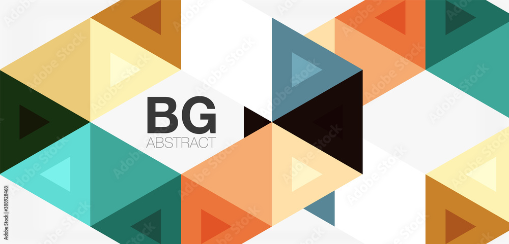 Mosaic triangle pattern abstract background for cover, banner, flyer and poster and other template Mosaic triangle pattern abstract background for cover, banner, flyer and poster and other template