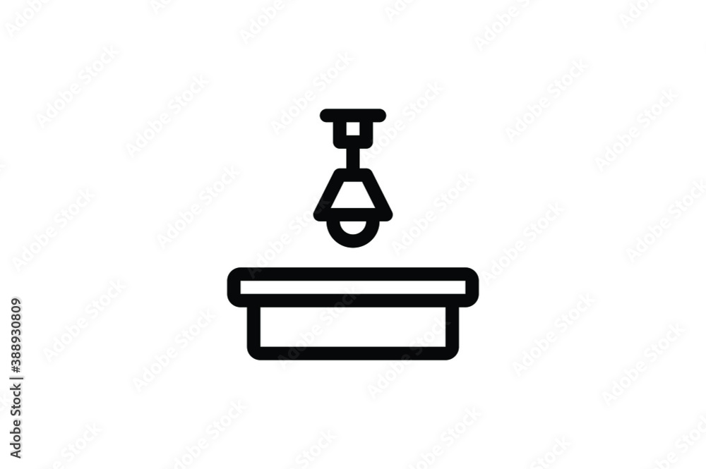 Physiotherapy Outline Icon - Lamp Physiotherapy Outline Icon - Lamp