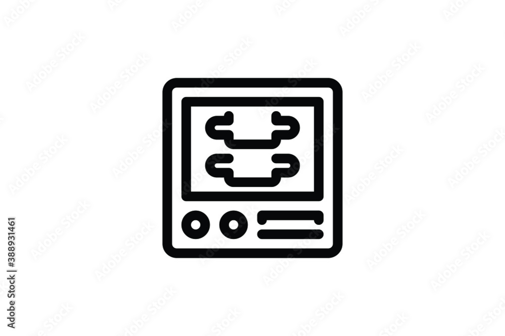 Physiotherapy Outline Icon - Xray Physiotherapy Outline Icon - Xray