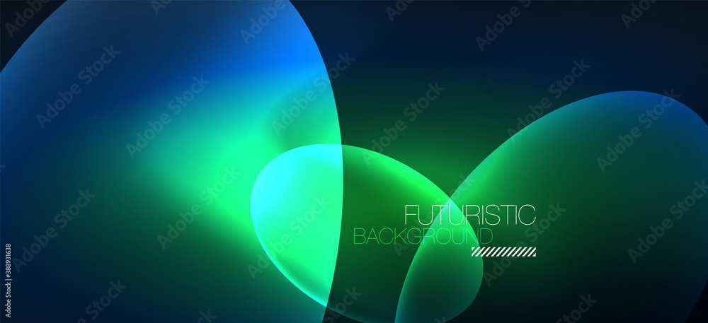 Neon ellipses abstract backgrounds. Shiny bright round shapes glowing in the dark. Vector futuristic illustrations for covers, banners, flyers and posters and other Neon ellipses abstract backgrounds. Shiny bright round shapes glowing in the dark. Vector futuristic illustrations for covers, banners, flyers and posters and other