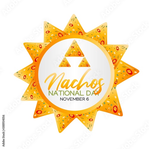 Nachos National Day Vector Illustration. Suitable for greeting card, poster and banner.