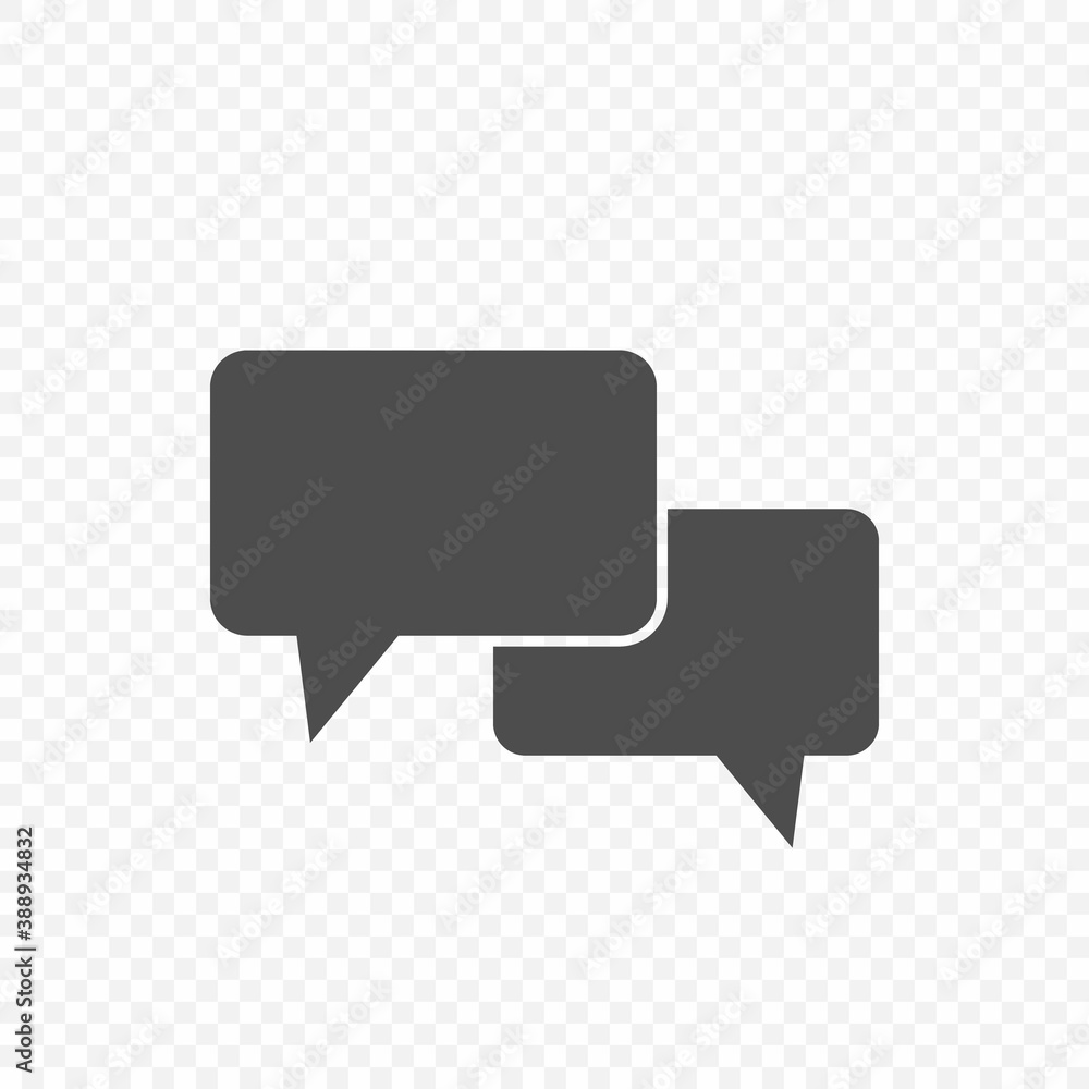 Chat bubble speech vector icon Chat bubble speech vector icon