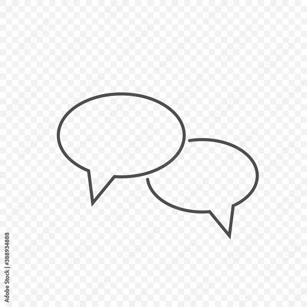 Chat bubble speech vector icon Chat bubble speech vector icon
