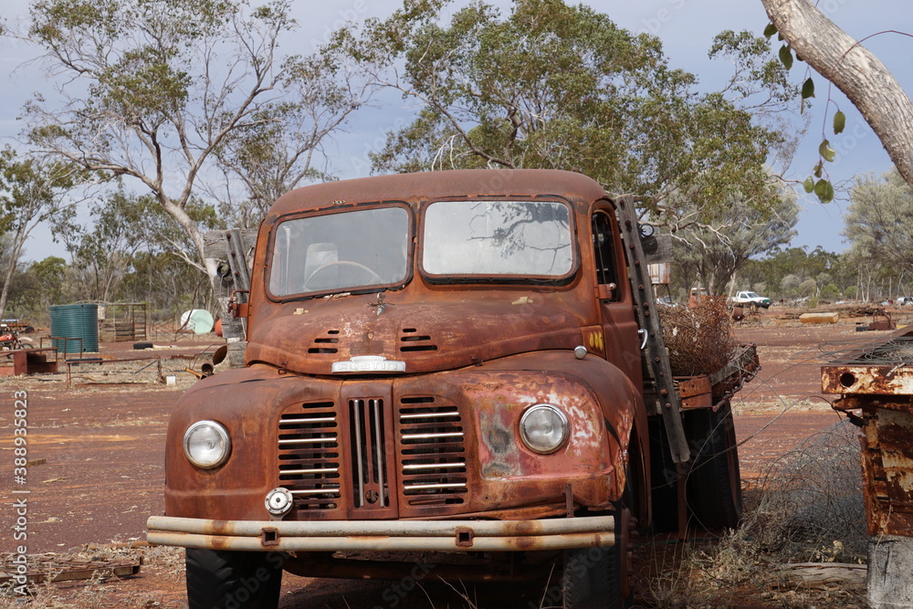 Rustic old truck found in outback western Queensland.