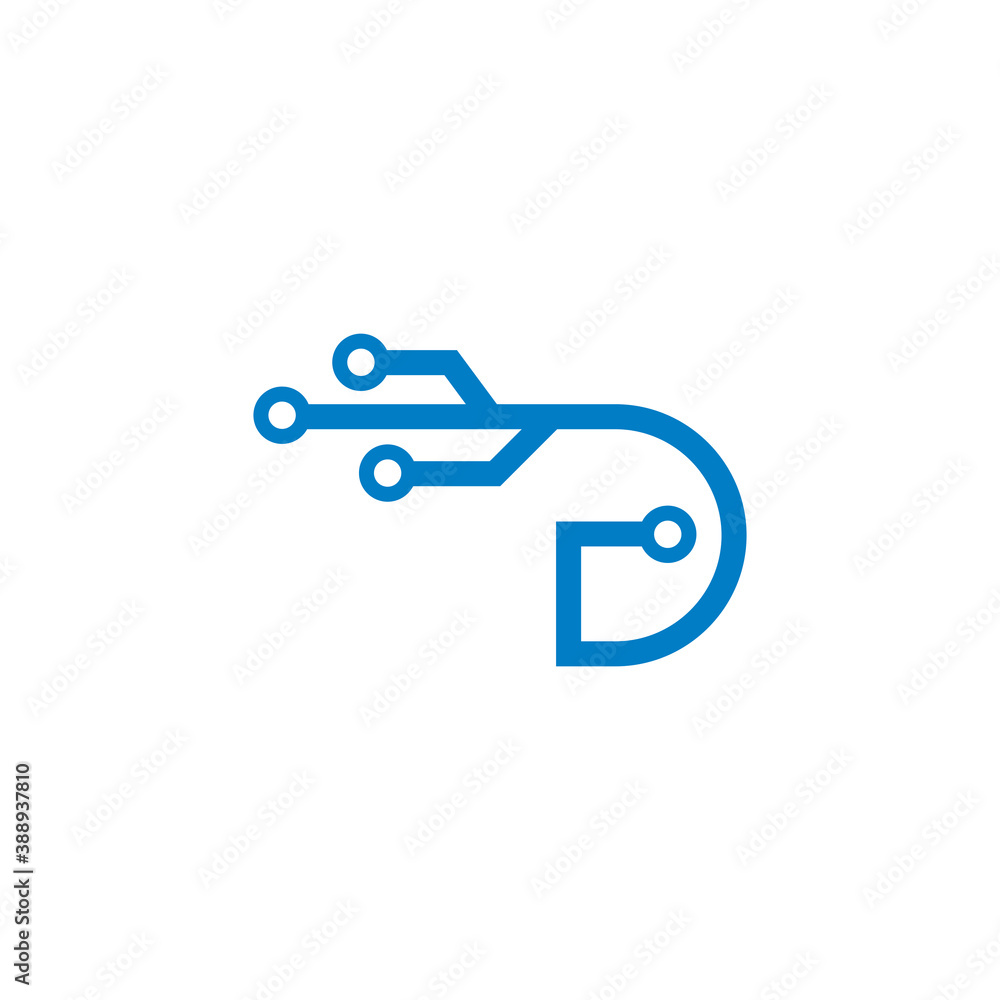 Abstract Digital Vector , Technology Logo Abstract Digital Vector , Technology Logo