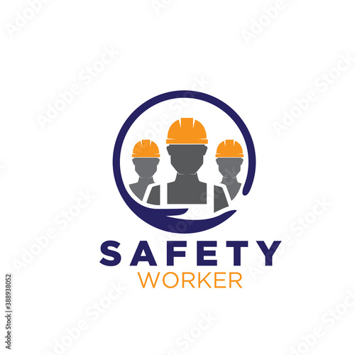 safety worker logo designs for construction service