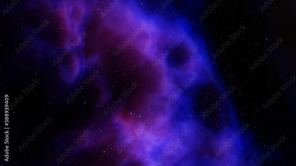 Fototapeta premium Space background with realistic nebula and shining stars, colorful cosmos with stardust and milky way, magic color galaxy, infinite universe and starry night 3d render