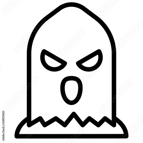 Executioner avatar, Halloween costume vector icon