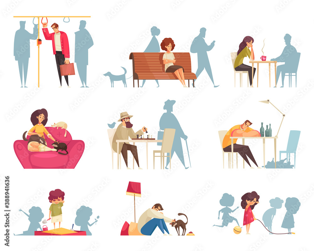 Lonely People Compositions Set Lonely People Compositions Set