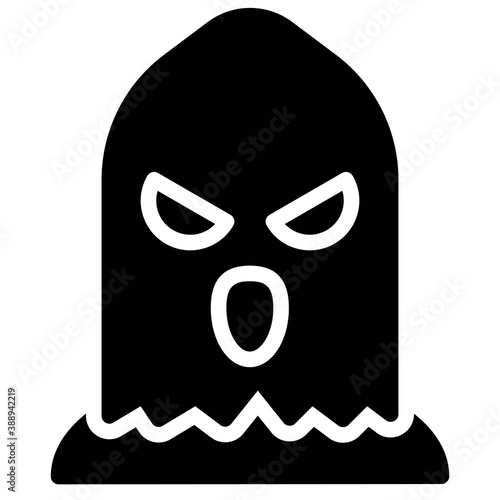 Executioner avatar, Halloween costume vector icon