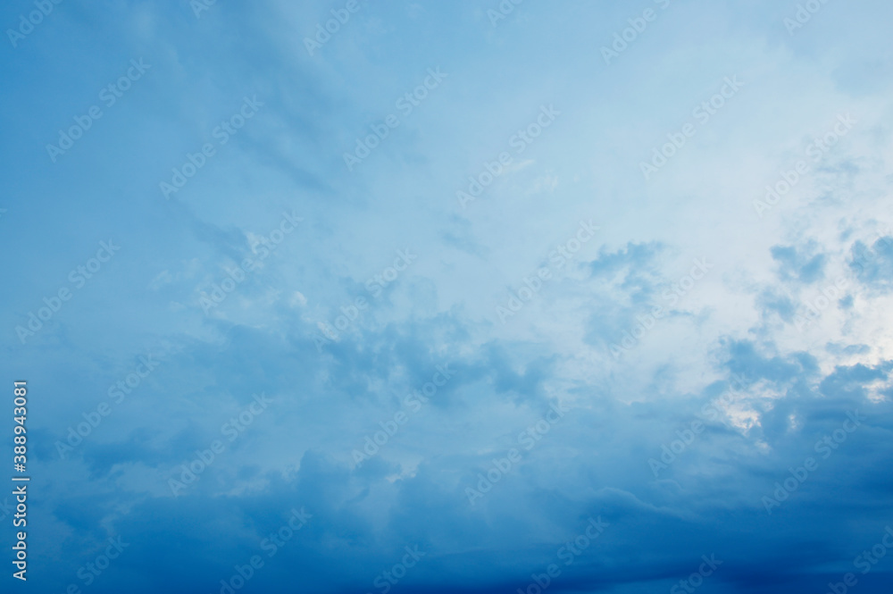 Beautiful sunset sky with white clouds, Summer background Beautiful sunset sky with white clouds, Summer background