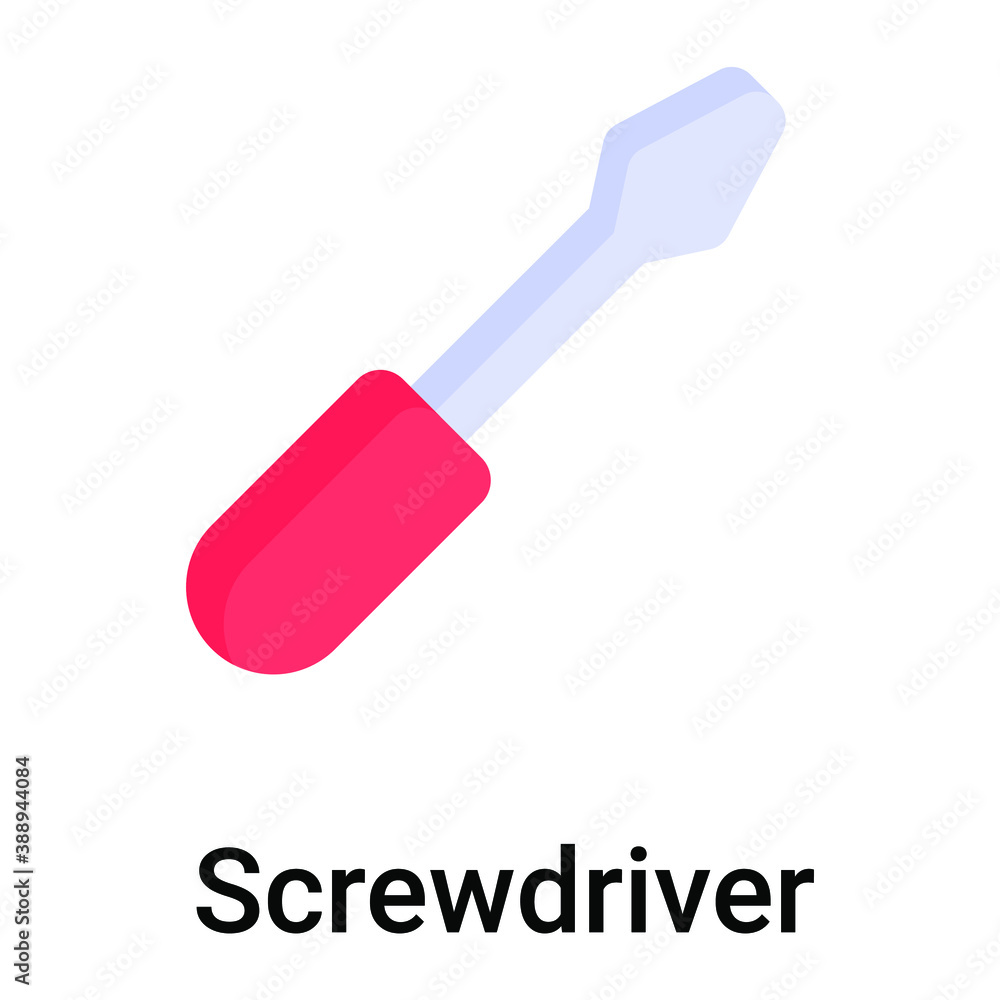 screwdriver flat vector icon screwdriver flat vector icon