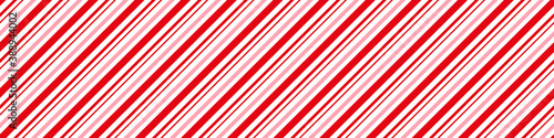 Fototapeta Candy cane Christmas background, peppermint diagonal stripes print seamless pattern