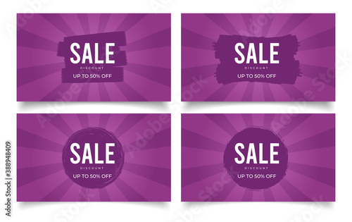 Vector illustration super sale banner design with party background