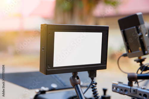 Camera monitor with filming 4K high definition video camera