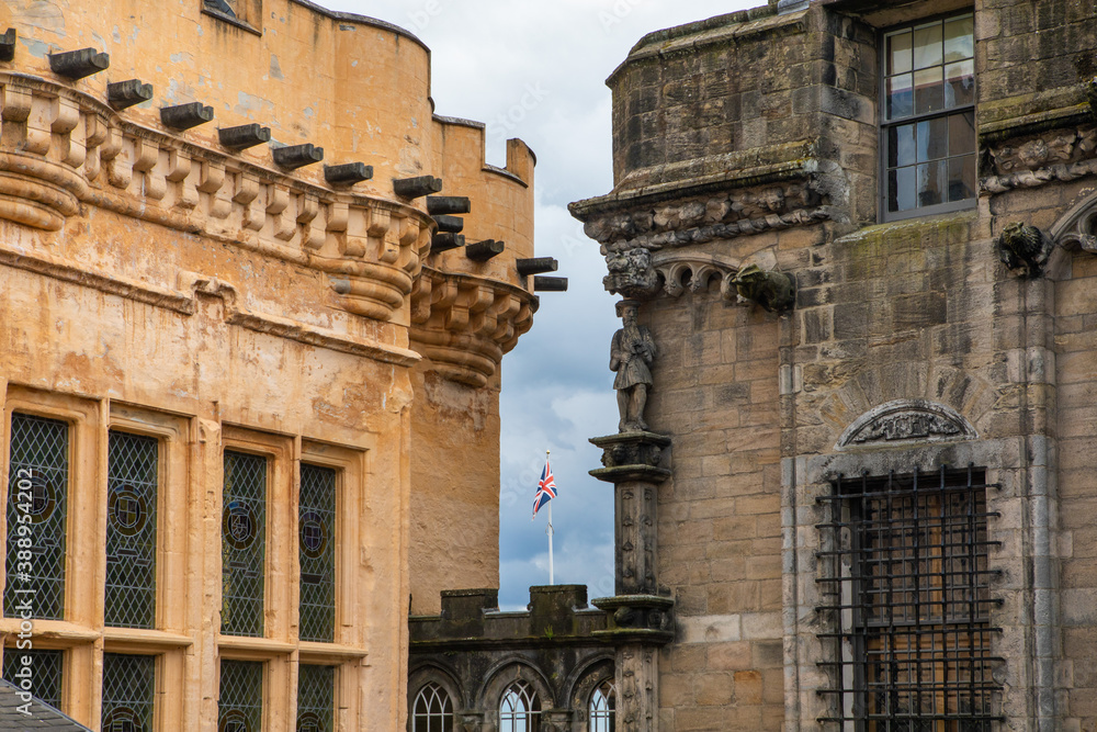 the facade of the palace