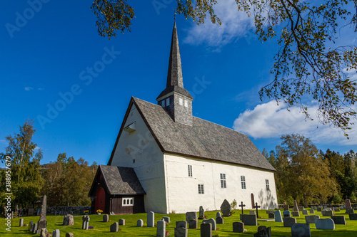 church in teh village Follebu photo