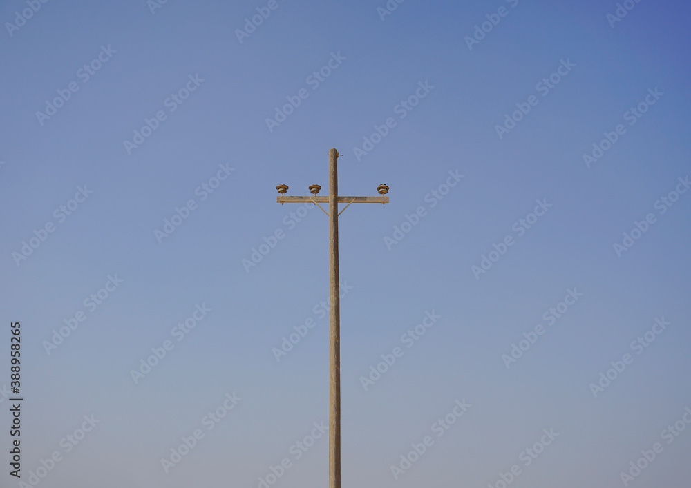 old wooden electric post with out electric line old wooden electric post with out electric line