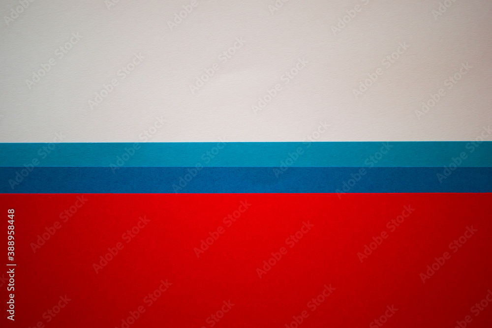 Naklejka premium Red, blue and white horizontally divided background