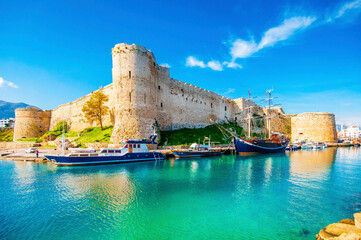Fotobehang Cyprus Kasteel van Kyrenia Noord-Cyprus  © nejdetduzen