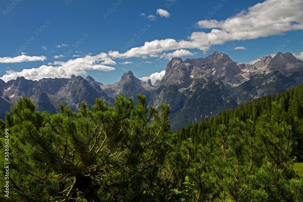 Dolomites mountains in Italy during the summer. Dolomites mountains in Italy during the summer.