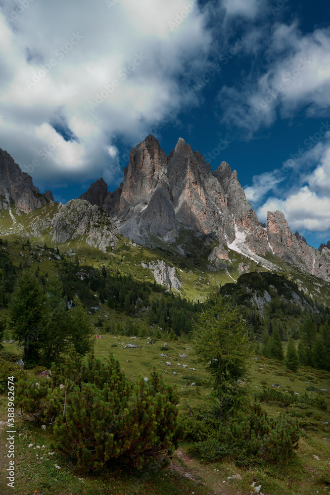 Dolomites mountains in Italy during the summer. Dolomites mountains in Italy during the summer.