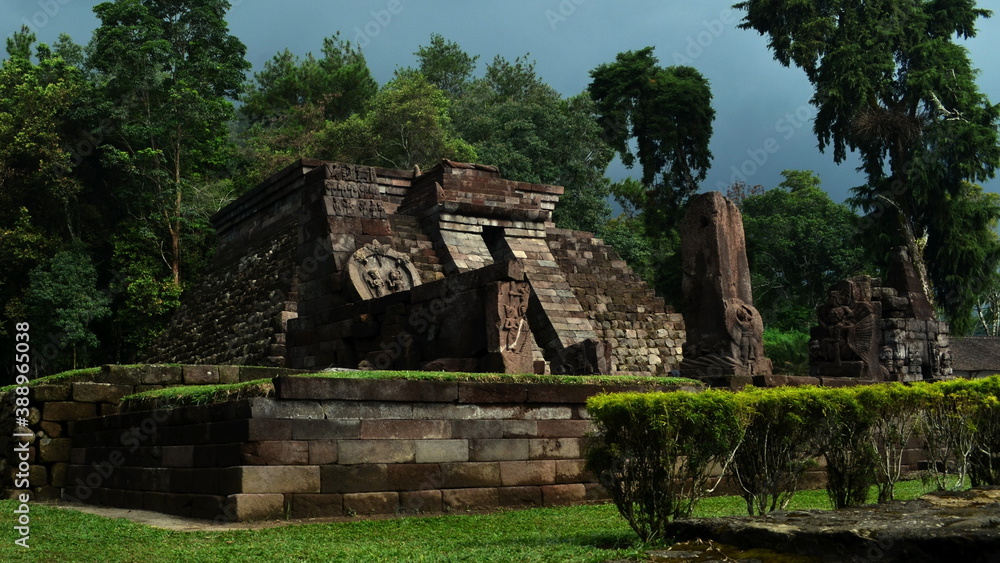 main building of the Sukuh temple on the western slope of Mount Lawu Indonesia. sukuh tample is hindu tample. main building of the Sukuh temple on the western slope of Mount Lawu Indonesia. sukuh tample is hindu tample.