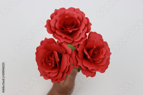Beautiful Flowers - Paper Roses - Handmade Flower - Red Rose