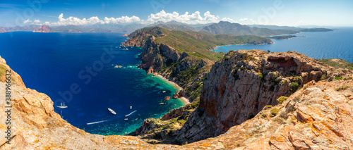 Blick vom Capo Rosso, Korsika