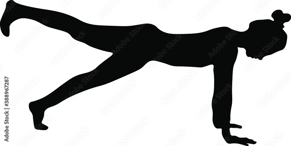 Silhouette Design from Yoga in Black Silhouette Design from Yoga in Black