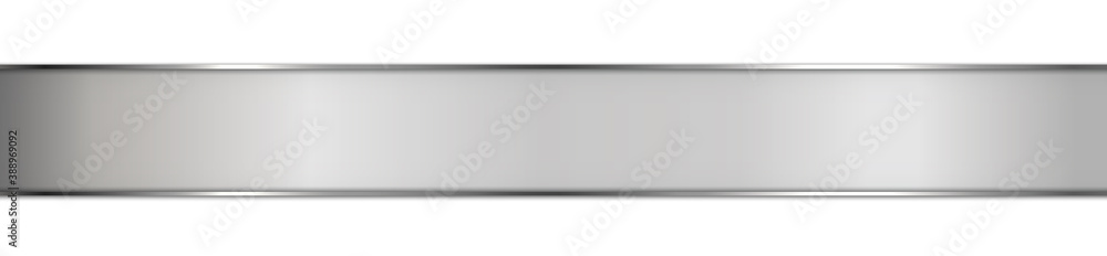 long silver ribbon banner on white background
long silver ribbon banner on white background
