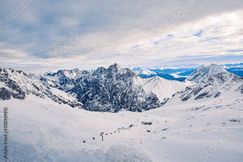 snow covered mountains © Olga