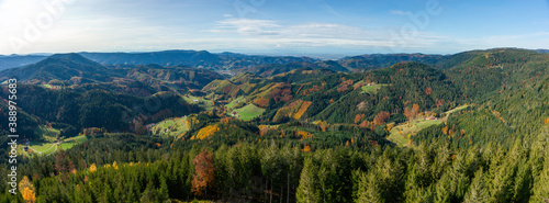 Panoramablick ins Renchtal, Schwarzwald
