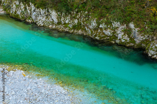 Soca river, Soca Valley, Julian Alps, Municipality of Bovec, Tolmin, Slovenia, Europe