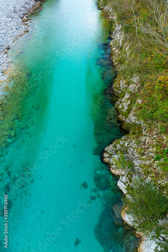 Soca river, Soca Valley, Julian Alps, Municipality of Bovec, Tolmin, Slovenia, Europe